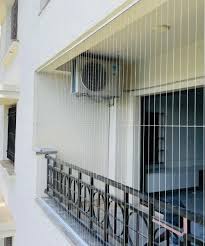 Balcony Invisible Grill installed in a Bengaluru home
